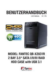 Fantec QB-X2U31R Benutzerhandbuch