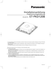 Panasonic ET-PKD120B Installationsanleitung