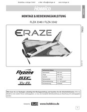 Flyzone ERAZE Montage- & Bedienungsanleitung
