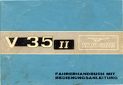 MOTO GUZZI V 35 II Fahrerhandbuch Mit Bedienungsanleitung