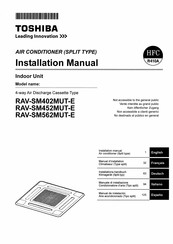 Toshiba RAV-SM402MUT-E Installations-Handbuch