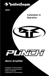 Rockford Fosgate PUNCH 301M Einbau Und Betrieb