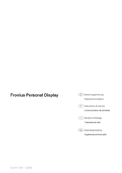 Fronius Personal Display Bedienungsanleitung