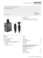 Bosch Rexroth Typ DBDS 10G1X/ E Serie Bedienungsanleitung