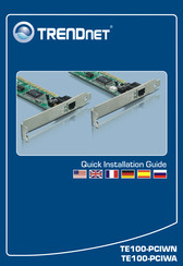 Trendnet TE100-PCIWN Kurzinstallationsanleitung