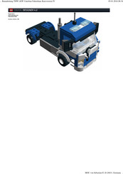 LEGO THW LKW Unterbau Fahrerhaus Kurzversion IV Bedienungsanleitung
