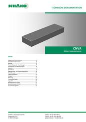 Schako CNVA-150 Technische Dokumentation