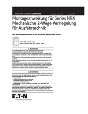 Eaton Serie NRX Montageanweisung