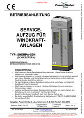 Power Climber Wind SHERPA-SD4 Betriebsanleitung