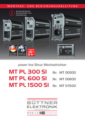 Büttner Elektronik MT PL 1500 SI Montage- Und Bedienungsanleitung