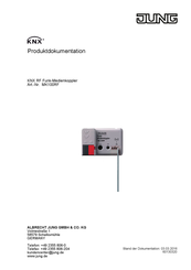 Jung MK100RF Produktdokumentation