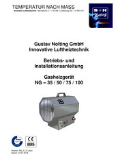 S+H Nolting NG-75 Betriebs Und Installationsanleitung