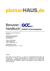 GCC Expert Pro EP-60 Benutzerhandbuch