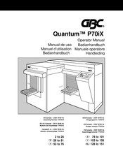 GBC Quantum P70iX Bedienhandbuch