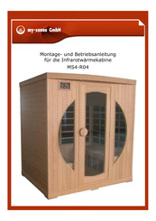 my-sauna MS4-R04 Montage- Und Betriebsanleitung
