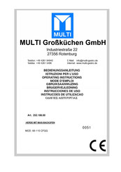 Multi 65-110 CFGG Bedienungsanleitung