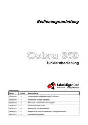 Schmidiger Cobra 350 Bedienungsanleitung