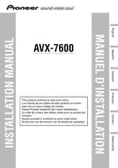 Pioneer AVX-7600 Installationsanweisung