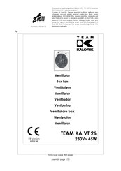 Team kalorik KA VT 26 Gebrauchsanleitung