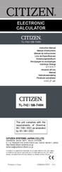 Citizen SB-745N Anweisungshandbuch