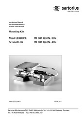 Sartorius MiniFLEXLOCK PR 6011/30N Installationshandbuch