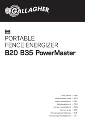 Gallagher B35 PowerMaster Betriebsanleitung
