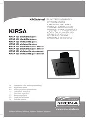 KRONAsteel KIRSA series Gebrauchs- Und Wartungsanweisung