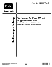 Toro Topdresser ProPass 200 Bedienungsanleitung