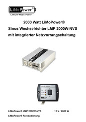 LiMoPower LMP 2000W-NVS Bedienungsanleitung