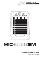 audiophony MIC-DESK8M Bedienungsanleitung