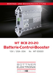 Büttner Elektronik MT BCB 20-20 Montage- Und Bedienungsanleitung