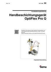 Gema OptiFlex Pro Q Kurzbedienungsanleitung