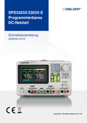 SIGLENT SPD3303X Schnellstartanleitung