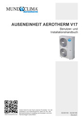 mundoclima AEROTHERM V17 Benutzer- Und Installationshandbuch