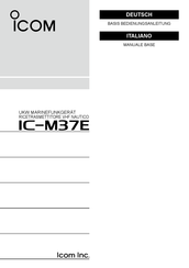 Icom IC-M37E Bedienungsanleitung