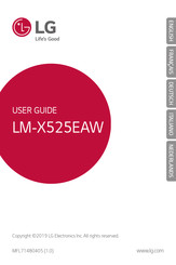 LG LM-X525EAW Bedienungsanleitung