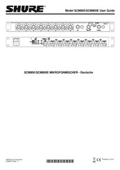 Shure SCM800 Bedienungsanleitung