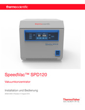 Thermo Scientific SpeedVac SPD120 Installation Und Bedienung