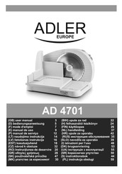 Adler europe AD 4701 Bedienungsanweisung