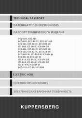 Kuppersberg ECO 301 Datenblatt Und Anleitung