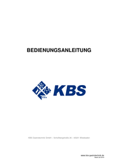 KBS Bacchus 110 Bedienungsanleitung