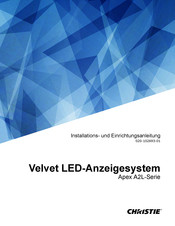Christie Apex A2L Series Installations- Und Einrichtungsanleitung