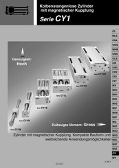 SMC CY1S series Bedienungsanleitung