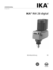 IKA RW 28 digital Betriebsanleitung