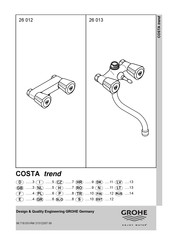 Grohe COSTA trend series Installationsanleitung
