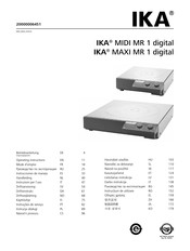 IKA MIDI MR 1 digital Betriebsanleitung