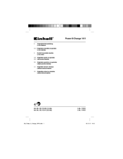 EINHELL Power-X-Change 18 V Originalbetriebsanleitung