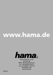 Hama DR-20 Installationsanleitung