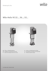 Wilo Helix VE 4 serie Einbau- Und Betriebsanleitung