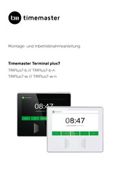 Timemaster TMPlus7-w-n Montage- Und Inbetriebnahme Anleitung
